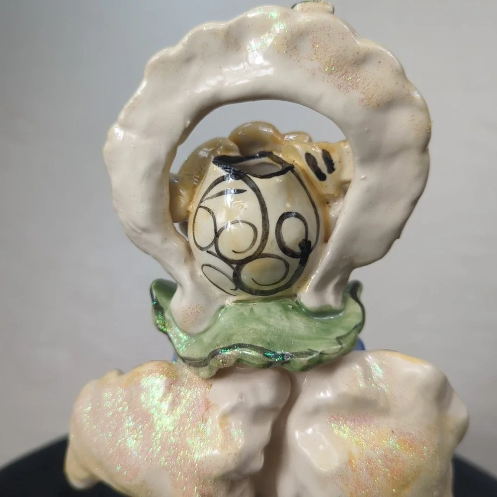 2000 Blue Sky‎ Clayworks Heather Goldminc Christmas Angel Caroler Votive Holder